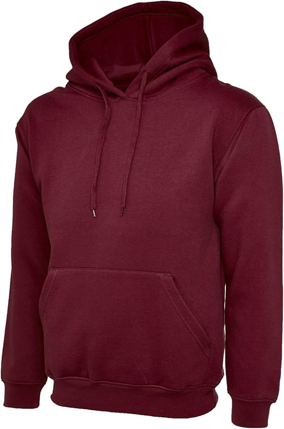 Classic Plain Pullover Hooded Sweatshirt
