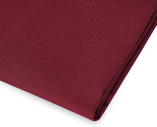 Burgundy Fabric Cotton by The Metre