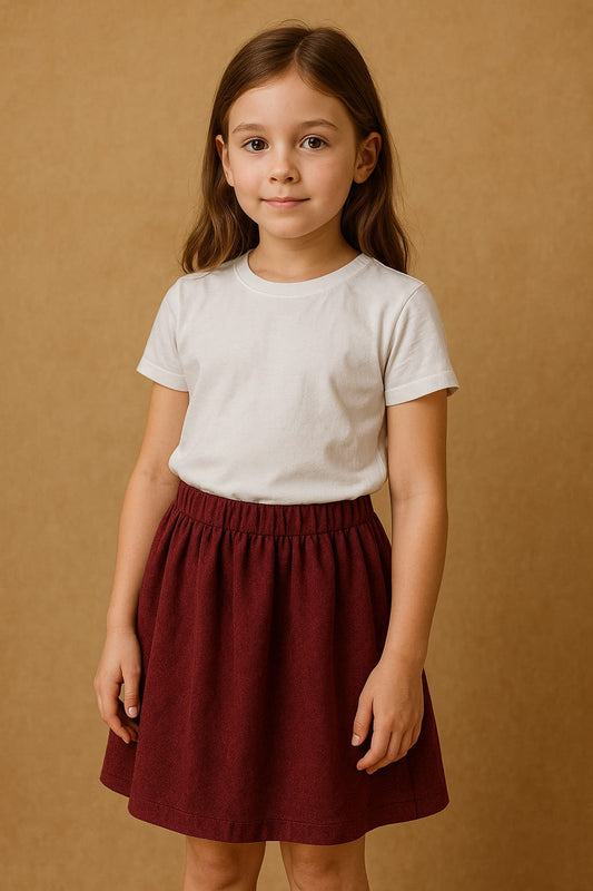 Maroon Skirt
