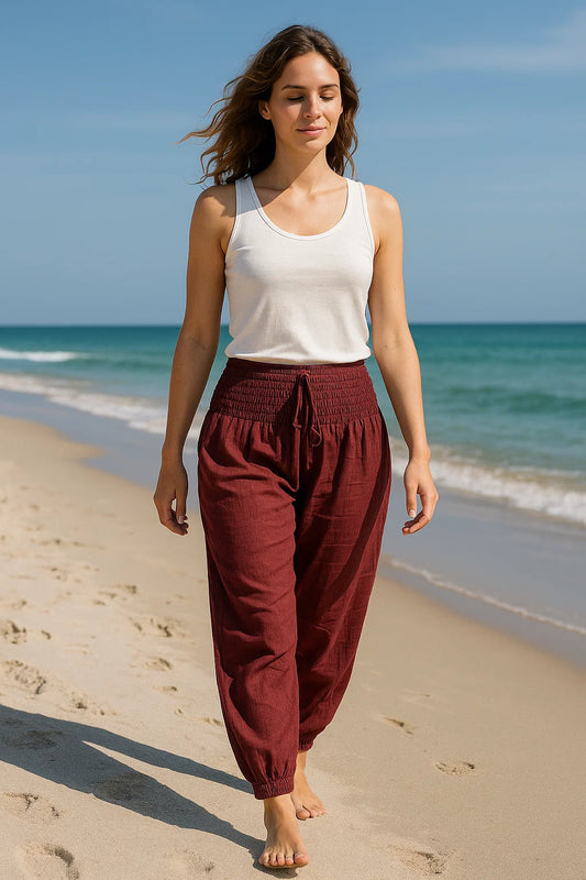 Plain Boho Hareem Trousers