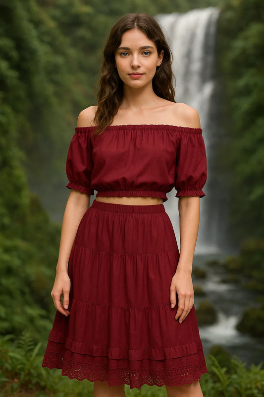 Moomaya Cotton Skirts for Women